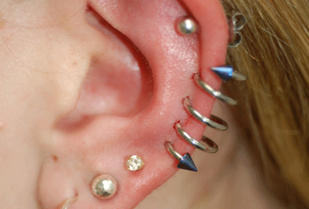 Alex wanted something impressive to fill the space on her ear