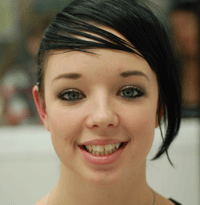 She's super cute..like her new piercing!