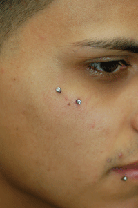 the perfect amount of skin pierced